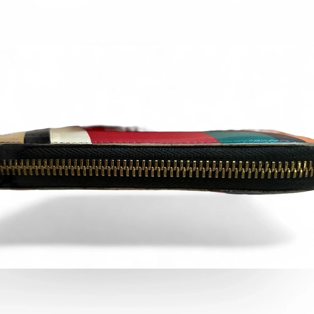 Loewe Zip-Around Compact Wallet Multicolor Crocodile Logo - GUC! - Picture 5 of 16